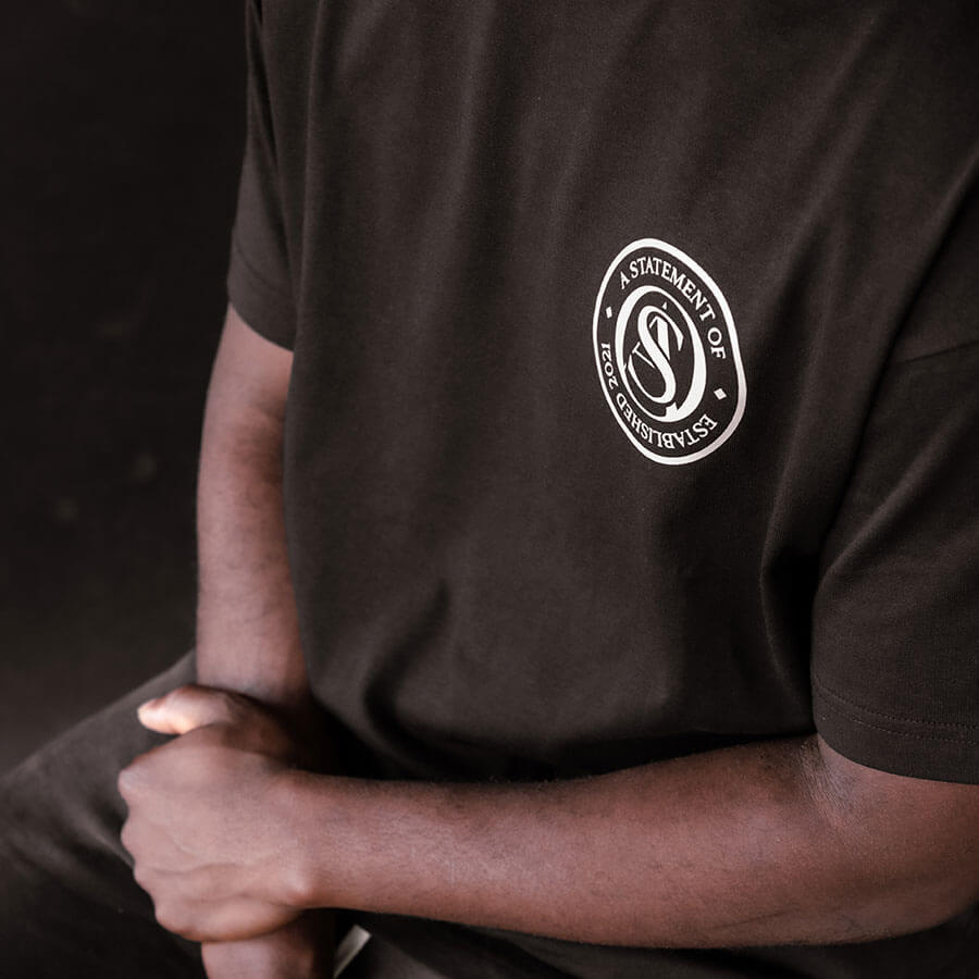 Remember your Roots Oversized Lux Tee in Black —