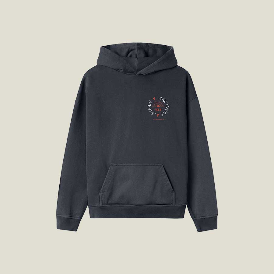 Japan Archives II Lux Hoodie in Dolphin —