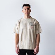 Accept the Love Oversized Lux Tee in Sand —
