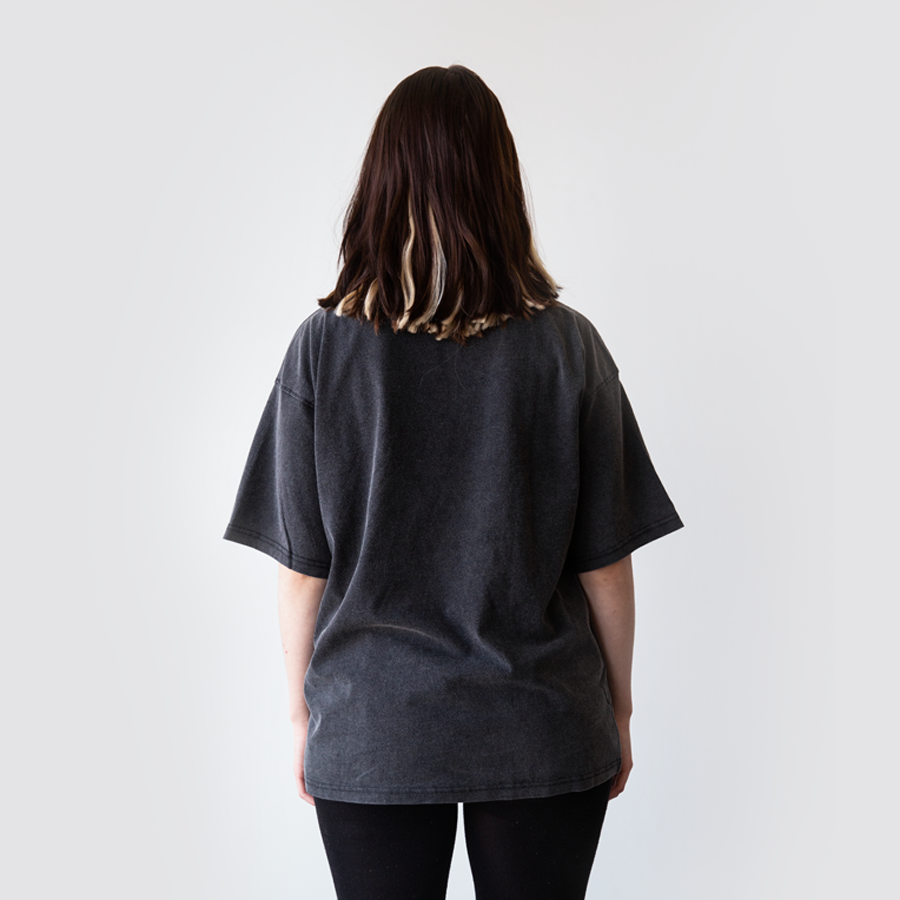 Love Someone Today Oversized Lux Tee in Vintage Black —