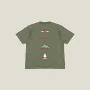 Mountaineering Oversized Lux Tee in Vintage Olive —