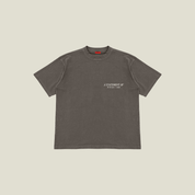 Open-ended Oversized Lux Tee in Vintage Taupe —