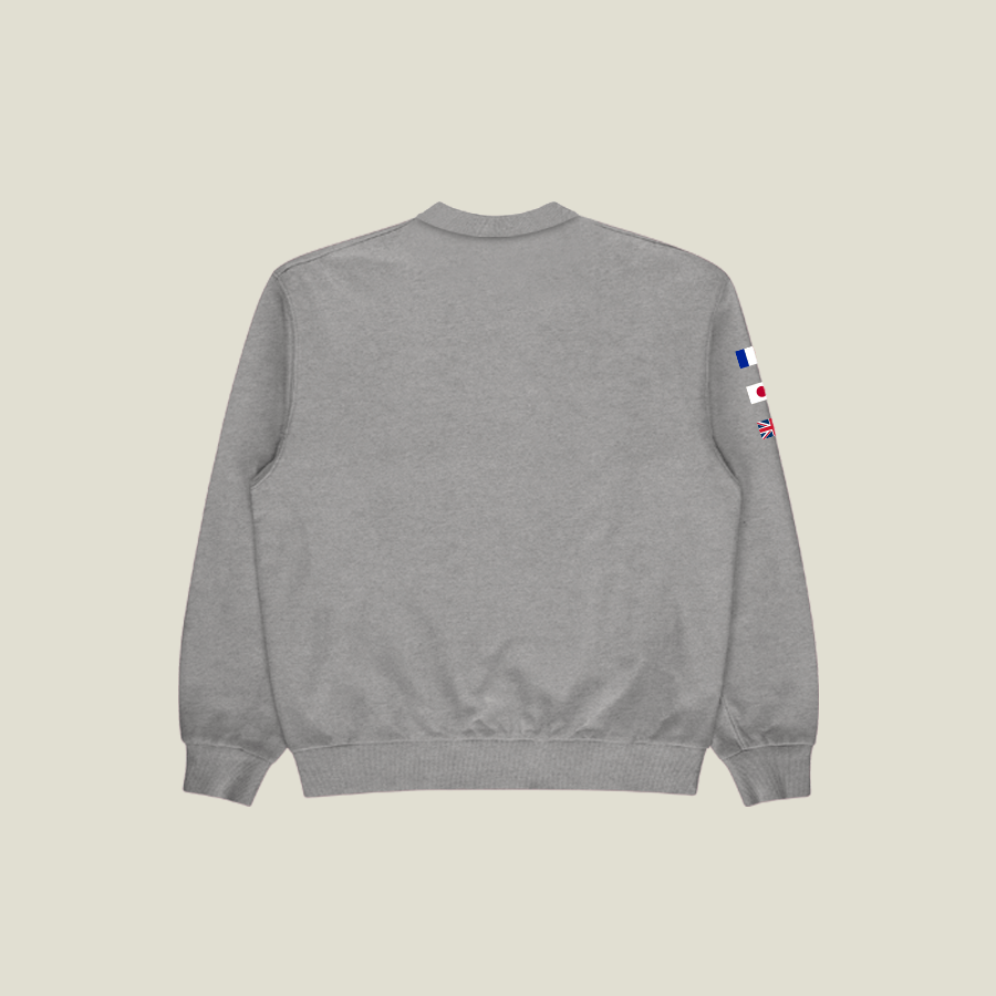 International Reverse Weave Crewneck in Heather —
