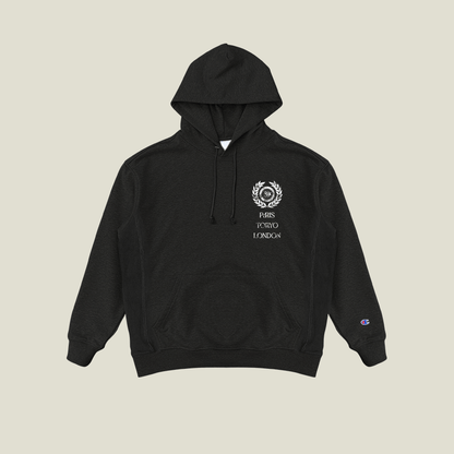International Reverse Weave Hoodie in Black —