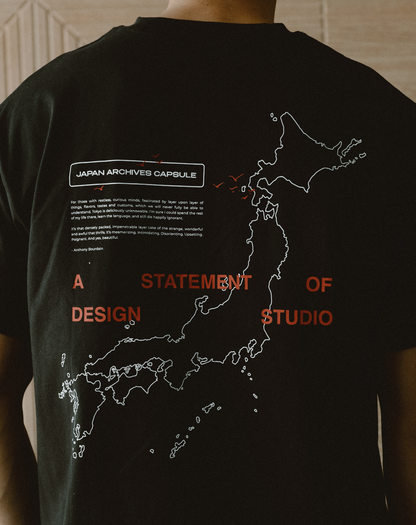 Japan Archives Map T-Shirt