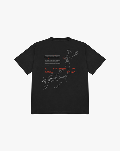 Japan Archives Map T-Shirt