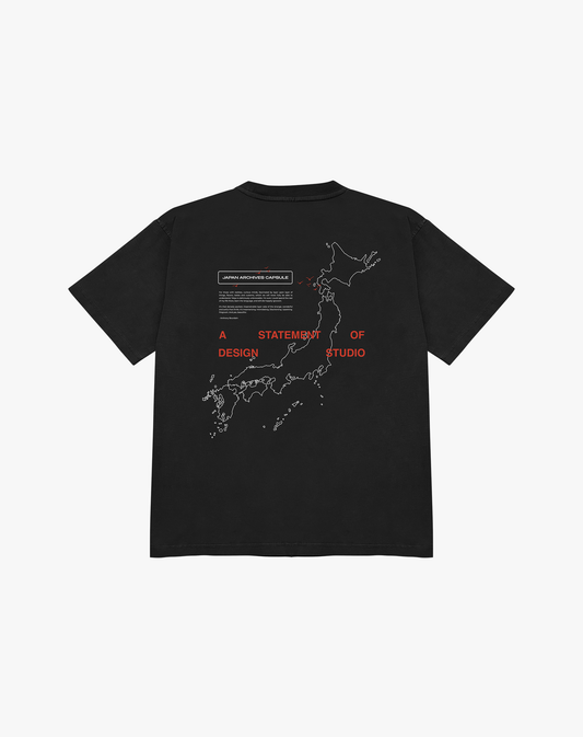 Japan Archives Map T-Shirt